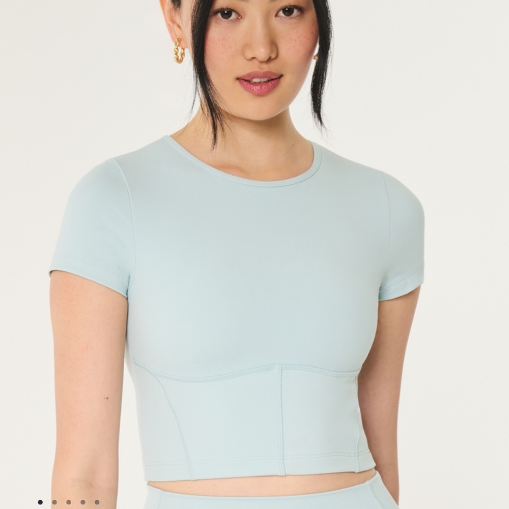 Hollister Active Tee Cloud Blue Color
